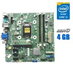 Комплект: Материнська плата HP ProDesk 400 G1 (MS-7860 v1.2) + Intel Core i3-4130 (2 (4) ядра по 3.4 GHz) + 4 GB DDR3