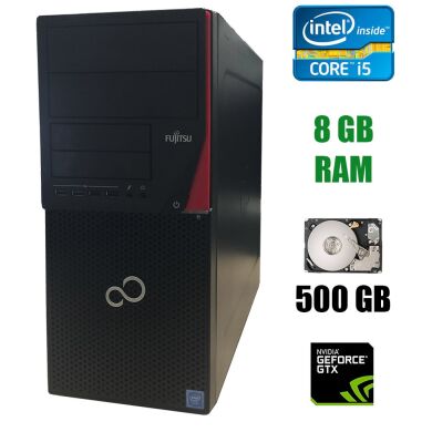 Fujitsu Esprimo P720 E85+ Tower / Intel Core i5-4440 (4 ядра по 3.1 - 3.3 GHz) / 8 GB DDR3 / 500 GB HDD / nVidia GeForce GTX 950 2 GB