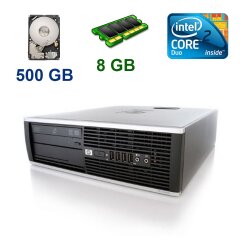 HP 6000 SFF / Intel Core 2 Duo E7500 (2 ядра по 2.93 GHz) / 8 GB DDR3 / 500 GB HDD