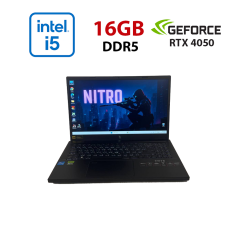 Ігровий ноутбук Acer Nitro V15 ANV15-51 / 15.6" (1920x1080) IPS / Intel Core i5-13420H (8 (12) ядер по 3.4 - 4.6 GHz) / 16 GB DDR5 / 512 GB SSD / nVidia GeForce RTX 4050, 6 GB GDDR6, 96-bit / WebCam