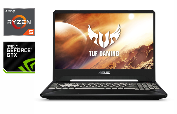 Игровой ноутбук Б-класс Asus TUF Gaming FX505D / 15.6" (1920x1080) IPS / AMD Ryzen 5 3550H (4 (8) ядра по 2.1 - 3.7 GHz) / 16 GB DDR4 / 512 GB SSD / nVidia GeForce GTX 1650, 4 GB GDDR6, 128-bit / WebCam / HDMI 