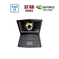 Игровой ноутбук Dell Alienware 15 R3 / 15.6" (1920x1080) IPS / Intel Core i7-7700HQ (4 (8) ядра по 2.8 - 3.8 GHz) / 32 GB DDR4 / 128 GB SSD + 128 GB SSD + 1000 GB HDD / nVidia GeForce GTX 1070, 8 GB GDDR5, 256-bit / WebCam