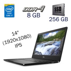 Ігровий ноутбук Dell Latitude 3400 / 14" (1920х1080) IPS / Intel Core i7-8565U (4 (8) ядра по 1.8 - 4.6 GHz) / 8 GB DDR4 / 256 GB SSD / nVidia GeForce MX130, 2 GB GDDR5, 64-bit / WebCam