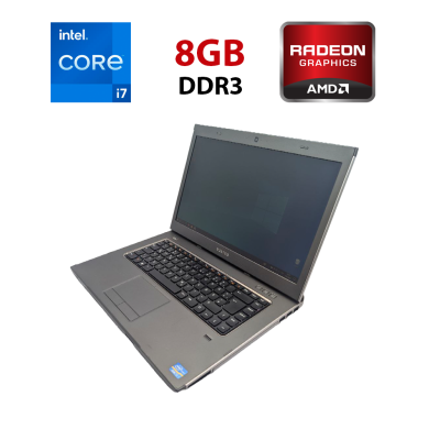 Ігровий ноутбук Dell Vostro 3560 / 15.6" (1920x1080) IPS / Intel Core i7-3632QM (4 (8) ядра по 2.2 - 3.2 GHz) / 8 GB DDR3 / 240 GB SSD / AMD Radeon HD 6700M, 2 GB DDR3, 128-bit / WebCam