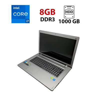 Ігровий ноутбук Lenovo Ideapad Z710 / 17.3" (1600х900) TN / Intel Core i7-4700MQ (4 (8) ядра по 2.4 - 3.4 GHz) / 8 GB DDR3 / 1000 GB HDD / nVidia GeForce GTX 745M, 2 GB GDDR3, 128-bit / WebCam