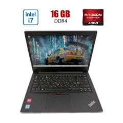 Игровой ноутбук Lenovo ThinkPad E480 / 14" (1920x1080) IPS / Intel Core I7-8550U (4 (8) ядер по 1.80 - 4 GHz) / 16 GB DDR4 / 256 GB SSD / AMD Radeon RX 550, 2 GB GDDR5, 128-bit / WebCam