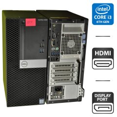 Компьютер Б-класс Dell OptiPlex 5040 Tower / Intel Core i3-6100 (2 (4) ядра по 3.7 GHz) / 4 GB DDR3 / NO HDD / Intel HD Graphics 530