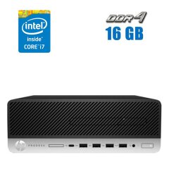Компьютер HP ProDesk 600 G4 SFF / Intel Core i7-8700 (6 (12) ядер по 3.2 - 4.6 GHz) / 16 GB DDR4 / 256 GB SSD M.2 / Intel UHD Graphics 630 / USB Type-C