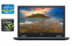 Мобільна робоча станція Б-клас Dell Precision 7530 / 15.6" (1920x1080) IPS / Intel Core i7-8850H (6 (12) ядра по 2.6 - 4.3 GHz) / 16 GB DDR4 / 512 GB SSD / nVidia Quadro P1000, 4 GB GDDR5, 128-bit / WebCam / HDMI