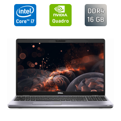 Мобильная рабочая станция Dell Precision 3550 / 15.6" (1366x768) TN / Intel Core i7-10610U (4 (8) ядра по 1.8 - 4.9 GHz) / 16 GB DDR4 / 512 GB SSD / nVidia Quadro P520, 2 GB GDDR5, 64-bit / WebCam / HDMI / Windows 10