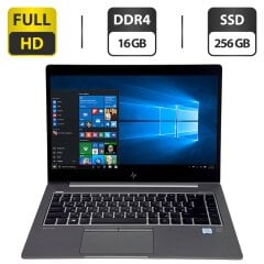 Мобильная рабочая станция HP ZBook 14u G5 / 14" (1920x1080) IPS / Intel Core i5-8250U (4 (8) ядра по 1.6 - 3.4 GHz) / 16 GB DDR4 / 256 GB SSD / AMD Radeon Pro WX 3100, 2 GB GDDR5, 128-bit / WebCam / Windows 10 Pro