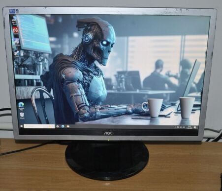Монитор Б-класс AOC 2219P2 / 22" (1680x1050) TN / VGA, DVI / Встроенные колонки 2x 1W / VESA 100x100