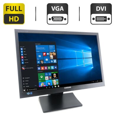 Монітор Samsung S22C450B / 22" (1920x1080) TN / DVI, VGA/VESA 100x100 + Кабель живлення