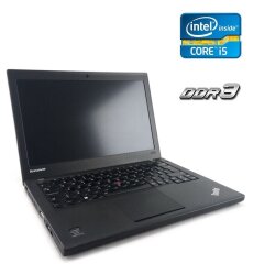 Нетбук Б-клас Lenovo ThinkPad X240 / 12.5" (1366x768) TN / Intel Core i5-4200U (2 (4) ядра по 1.6 - 2.6 GHz) / 4 GB DDR3 / 500 GB HDD / Intel HD Graphics 4400