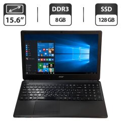 Ноутбук Б-клас Acer Aspire E1 V5WE2 / 15.6" (1366x768) TN / Intel Celeron 2955U (2 ядра по 1.4 GHz) / 8 GB DDR3 / 128 GB SSD / Intel HD Graphics / WebCam / VGA