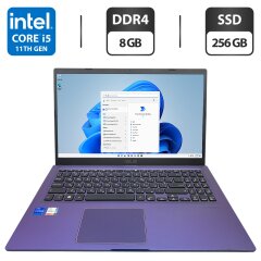 Ноутбук Б-класс Asus X515E / 15.6" (1920x1080) IPS / Intel Core i5-1135G7 (4 (8) ядра по 4.2 GHz) / 8 GB DDR4 / 256 GB SSD / Intel Iris Xe Graphics / WebCam