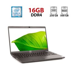 Ноутбук Б-клас Dell Latitude 5501 / 15.6" (1920x1080) IPS / Intel Core i5-9400H (4 (8) ядра по 2.5 - 4.3 GHz) / 16 GB DDR4 / 256 GB SSD + 500 GB HDD / Intel UHD Graphics 630 / WebCam