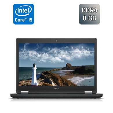 Ноутбук Б-класс Dell Latitude E5470 / 14" (1366x768) TN / Intel Core i5-6300U (2 (4) ядра по 2.4 - 3.0 GHz) / 8 GB DDR4 / 256 GB SSD / Intel HD Graphics 520 / WebCam / Windows 10