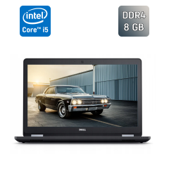 Ноутбук Б-класс Dell Latitude E5570 / 15.6" (1366x768) TN / Intel Core i5-6300HQ (4 ядра по 2.3 - 3.2 GHz) / 8 GB DDR4 / 128 GB SSD / Intel HD Graphics 520 / WebCam / SIM