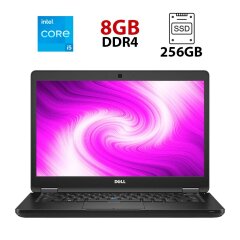 Ноутбук Dell Latitude 5480 / 14" (1920x1080) IPS / Intel Core i5-7200U (2 (4) ядра по 2.5 - 3.1 GHz) / 8 GB DDR4 / 256 GB SSD / Intel HD Graphics 620 / WebCam