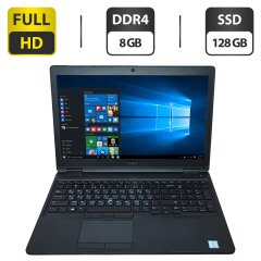 Ноутбук Dell Latitude 5580 / 15.6" (1920x1080) TN / Intel Core i5-6300U (2 (4) ядра по 2.4 - 3.0 GHz) / 8 GB DDR4 / 128 GB SSD / Intel HD Graphics 520 / WebCam