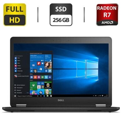 Ноутбук Dell Latitude E5570 / 15.6" (1920x1080) TN / Intel Core i7-6600U (2 (4) ядра по 2.6 - 3.4 GHz) / 16 GB DDR4 / 256 GB SSD / AMD Radeon R7 M360, 2 GB GDDR3, 64-bit / HDMI / Windows 10 Pro