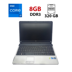Ноутбук Fujitsu A530 / 15.6" (1366х768) TN / Intel Core i7-640M (2 (4) ядра по 2.8 - 3.5 GHz) / 8 GB DDR3 / 320 GB HDD / Intel HD Graphics 2000 / WebCam