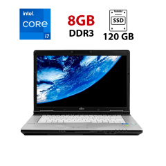 Ноутбук Fujitsu LifeBook E751 / 15.6" (1600x900) TN / Intel Core i7-2620M (2 (4) ядра по 2.7 - 3.4 GHz) / 8 GB DDR3 / 120 GB HDD / Intel HD Graphics 3000 / No WebCam