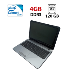 Ноутбук HP Compag 250 / 15.6" (1366x768) TN / Intel Celeron N2840 (2 ядра по 2.16 - 2.58 GHz) / 4 GB DDR3 / 120 GB SSD / Intel HD Graphics / WebCam