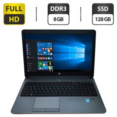 Ноутбук HP ProBook 650 G1 / 15.6" (1920x1080) TN / Intel Core i5-4200M (2 (4) ядра по 2.5 - 3.1 GHz) / 8 GB DDR3 / 128 GB SSD / Intel HD Graphics 4600 / WebCam