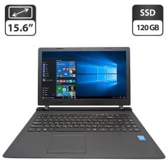 Ноутбук Lenovo IdeaPad 110-15IBY / 15.6" (1366x768) TN / Intel Celeron N2840 (2 ядра по 2.16 - 2.58 GHz) / 8 GB DDR3 / 120 GB SSD / Intel HD Graphics / WebCam / DVD-ROM