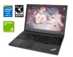 Ноутбук Lenovo ThinkPad T540p / 15.6" (1920x1080) TN / Intel Core i5-4300M (2 (4) ядра по 2.6 - 3.3 GHz) / 8 GB DDR3 / 500 GB HDD / nVidia GeForce GT 730M, 1 GB DDR3, 64-bit / WebCam / miniDP
