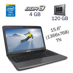 Ноутбук Medion P6634 / 15.6" (1366x768) TN / Intel Core i3-2350M (2 (4) ядра по 2.3 GHz) / 4 GB DDR3 / 120 GB SSD / nVidia GeForce GT 630M, 1 GB GDDR5, 128-bit / WebCam / DVD-ROM