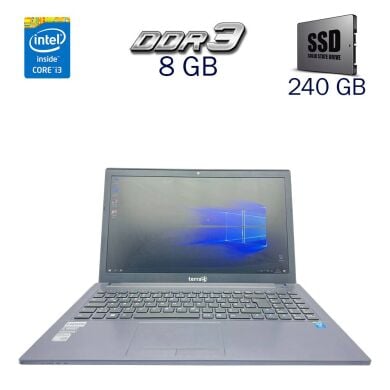 Ноутбук Terra Mobile 1548P / 15.6" (1920x1080) TN / Intel Core i3-4100M (2 (4) ядра по 2.5 GHz) / 8 GB DDR3 / 240 GB SSD / nVidia GeForce 840M, 2 GB DDR3, 64-bit / WebCam / Без АКБ Ноутбук Terra Mobile 1548P / 15.6" (1920x1080) TN / Intel Core i3-4100M (2 (4) ядра по 2.5 GHz) / 8 GB DDR3 / 240 GB SSD / nVidia GeForce 840M, 2 GB DDR3, 64-bit / WebCam / Без АКБ