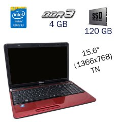 Ноутбук Toshiba Satellite L755 / 15.6" (1366x768) TN / Intel Core i3-2310M (2 (4) ядра по 2.1 GHz) / 4 GB DDR3 / 120 GB SSD / nVidia GeForce GT 525M, 1 GB DDR3, 128-bit / WebCam / DVD-ROM
