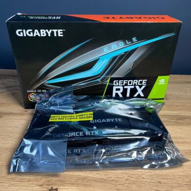 Нова дискретна відеокарта Gigabyte GeForce RTX 3070 Ti Eagle OC, 8 GB GDDR6X, 256-bit / 2x HDMI, 2x DisplayPort / (GV-N307TEAGLE OC-8GD)