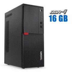 ПК Lenovo ThinkCentre M710t Tower / Intel Core i3-7100 (2 (4) ядра по 3.9 GHz) / 16 GB DDR4 / 120 GB SSD / Intel HD Graphics 630
