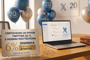 Празднуем 20 лет Twitter (X)! 🎉 Минус 6% на все ноутбуки