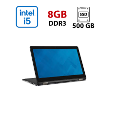 Ультрабук-трансформер Dell Inspiron 15-7568 / 15.6" (1920x1080) IPS / Intel Core i5-6200U (2 (4) ядра по 2.3 - 2.8 GHz) / 8 GB DDR3 / 500 GB SSD / Intel HD Graphics 520 / WebCam / Windows 10 Lic