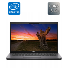 Ультрабук Б-класс Dell Latitude 5400 / 14" (1920x1080) IPS / Intel Core i5-8265U (4 (8) ядра по 1.6 - 3.9 GHz) / 16 GB DDR4 / 256 GB SSD / Intel UHD Graphics / WebCam / HDMI
