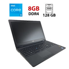 Ультрабук Б-клас Dell Latitude 5590 / 15.6" (1920x1080) TN / Intel Core i5-8350U (4 (8) ядра по 1.7 - 3.6 GHz) / 8 GB DDR4 / 128 GB SSD / Intel UHD Graphics 620 / WebCam / Win 11