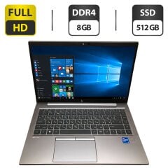 Ультрабук Б-клас HP ZBook Firefly 14 G8 / 14" (1920x1080) IPS / Intel Core i7-1185G7 (4 (8) ядра по 1.2 - 4.8 GHz) / 8 GB DDR4 / 512 GB SSD / Intel Iris Xe Graphics / WebCam