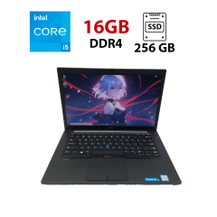 Ультрабук Dell Latitude 7480 / 14" (1920x1080) IPS / Intel Core i5-7300U (2 (4) ядра по 2.6 - 3.5 GHz) / 16 GB DDR4 / 256 GB SSD / Intel HD Graphics 620 / WebCam