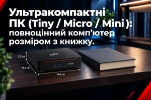 Ультракомпактні ПК (Tiny / Micro / Mini): повноцінний комп'ютер розміром з книжку