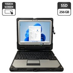 Захищений нетбук-трансформер Б-клас Panasonic Toughbook CF-33 / 12.5" (2160x1440) IPS Touch / Intel Core i7-7600U (2 (4) ядра по 2.8 - 3.9 GHz) / 16 GB DDR3 / 256 GB SSD / Intel HD Graphics 620 / WebCam / GPS / Два АКБ / Стилус