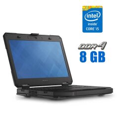 Защищенный ноутбук Dell Latitude 14 Rugged 5414 / 14" (1920x1080) IPS / Intel Core i5-6300U (2 (4) ядра по 2.4 - 3.0 GHz) / 8 GB DDR4 / 256 GB SSD / Intel HD Graphics 520 / WebCam / TouchID / Windows 10
