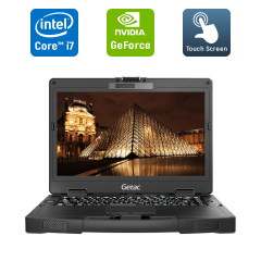 Захищений ноутбук Getac S410 / 14" (1920x1080) IPS Touch / Intel Core i7-6600U (2 (4) ядра по 2.6 - 3.4 GHz) / 16 GB DDR4 / 480 GB SSD / nVidia GeForce GTX 950M, 2 GB GDDR5, 128-bit / HDMI / RJ-45 / Windows 10