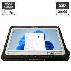 Захищений планшет Panasonic Toughbook CF-33 / 12" (2160x1440) IPS Touch / Intel Core i5-7300U (2 (4) ядра по 2.6 - 3.5 GHz) / 8 GB DDR3 / 256 GB SSD / Intel HD Graphics 620 / WebCam / Стилус / Два АКБ / Без клавіатури