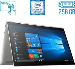 Ноутбук-трансформер Б-класс HP EliteBook x360 1030 G3 / 13.3" (1920x1080) IPS Touch / Intel Core i7-8650U (4 (8) ядра по 1.9 - 4.2 GHz) / 16 GB DDR3 / 256 GB SSD M.2 / Intel UHD Graphics 620 / WebCam / Fingerprint / HDMI