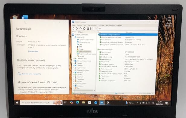 Ноутбук Б-класс Fujitsu LifeBook E549 / 14" (1920x1080) IPS / Intel Core i5-8265U (4 (8) ядра по 1.6 - 3.9 GHz) / 8 GB DDR4 / 256 GB SSD / Intel UHD Graphics / WebCam / Win 10 Pro